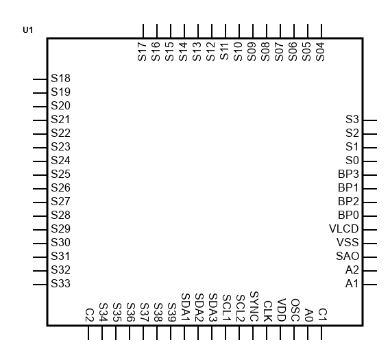 Scheme-it | PCA8576FUG | DigiKey
